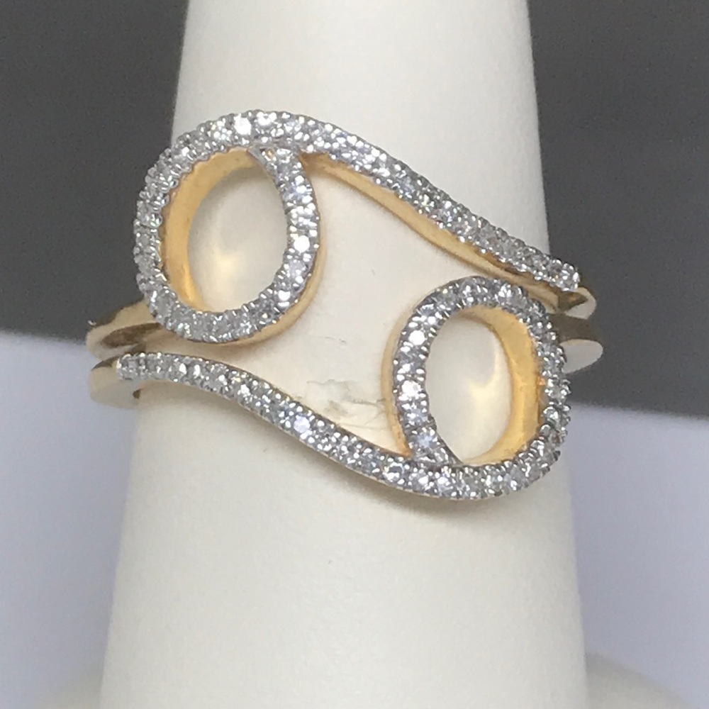 14k yellow gold .45ct diamond